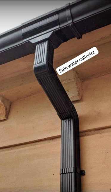 durable roofing gutter system close view