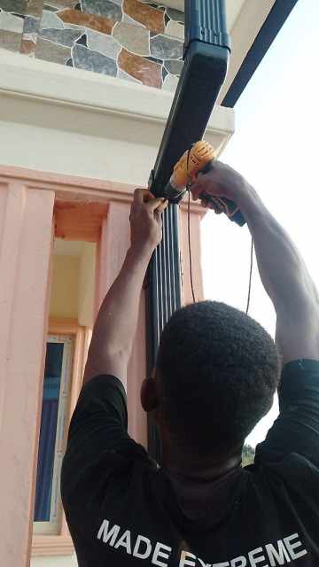 complete roof water collector installation system