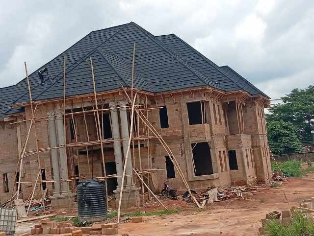 industrial roofing structure completion