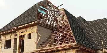 commercial roofing structure installation